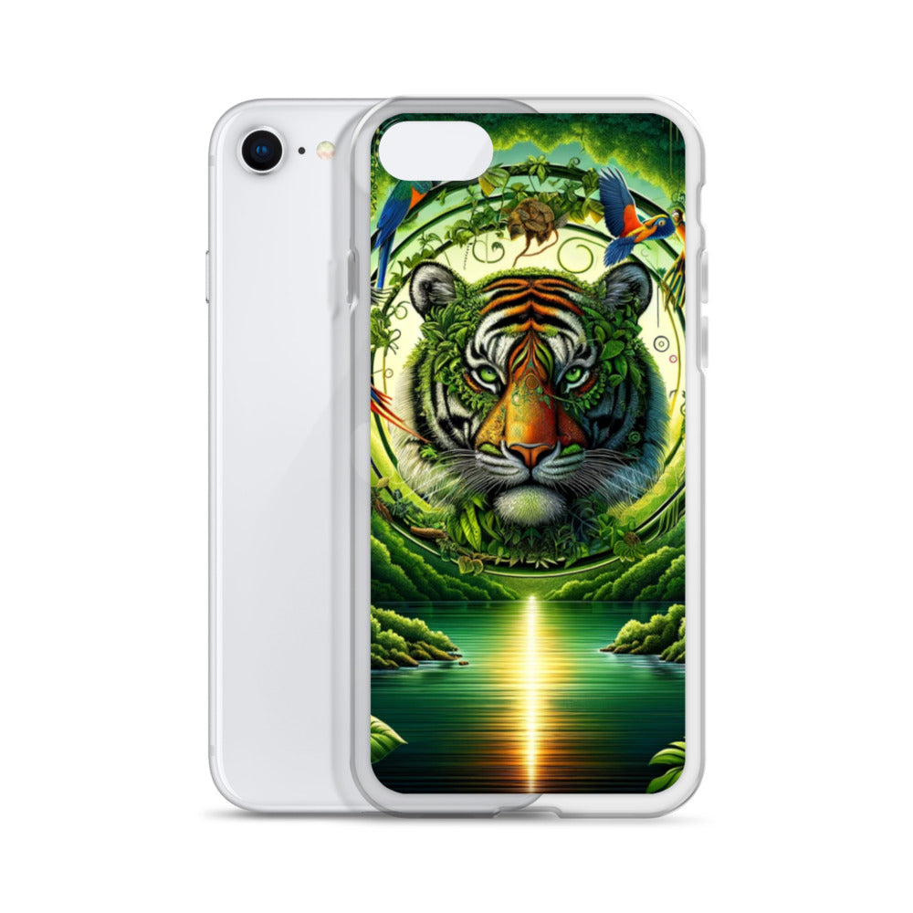 Clear iPhone Case - Vibrant & Natural Tiger