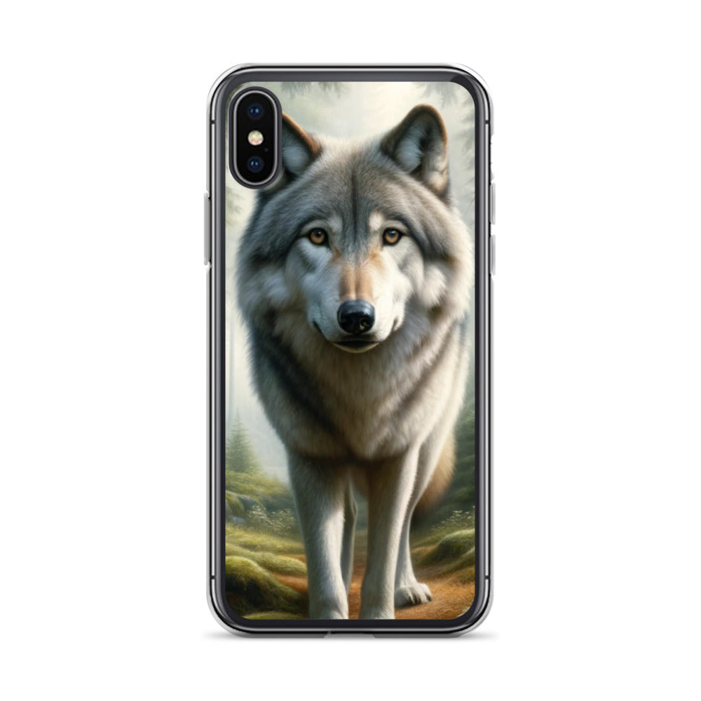 Clear iPhone Case - Forest Wolf