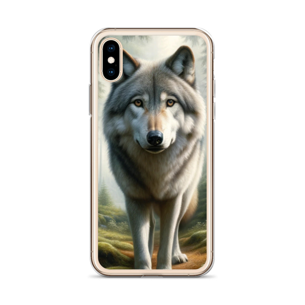 Clear iPhone Case - Forest Wolf