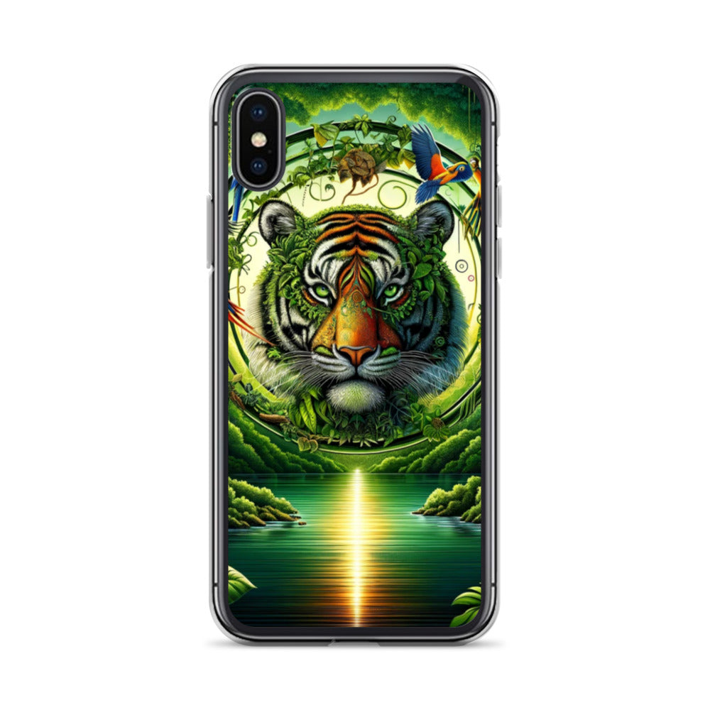 Clear iPhone Case - Vibrant & Natural Tiger