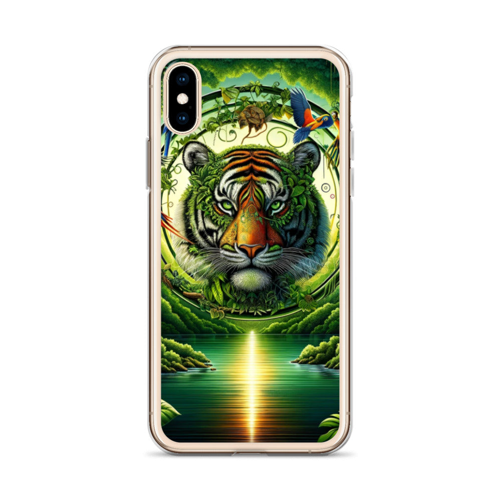 Clear iPhone Case - Vibrant & Natural Tiger