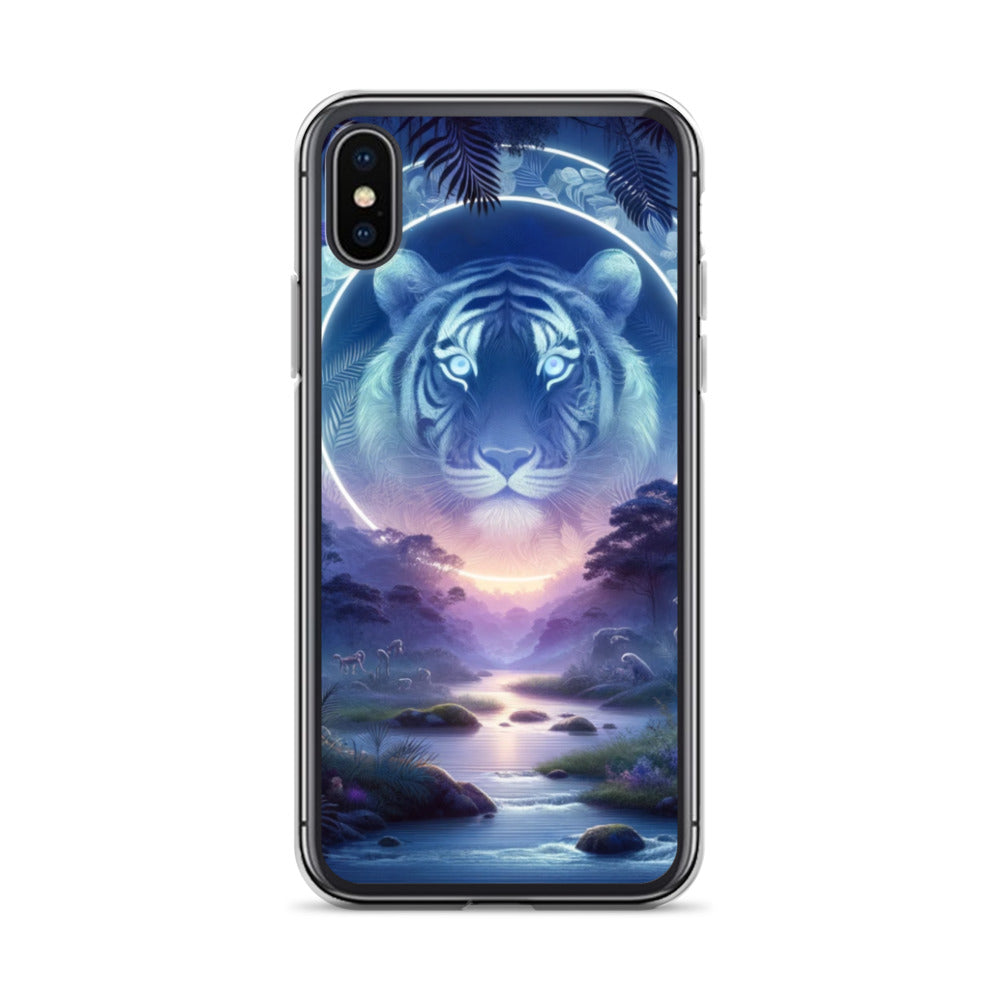 Clear iPhone Case - Mystical Twilight Tiger
