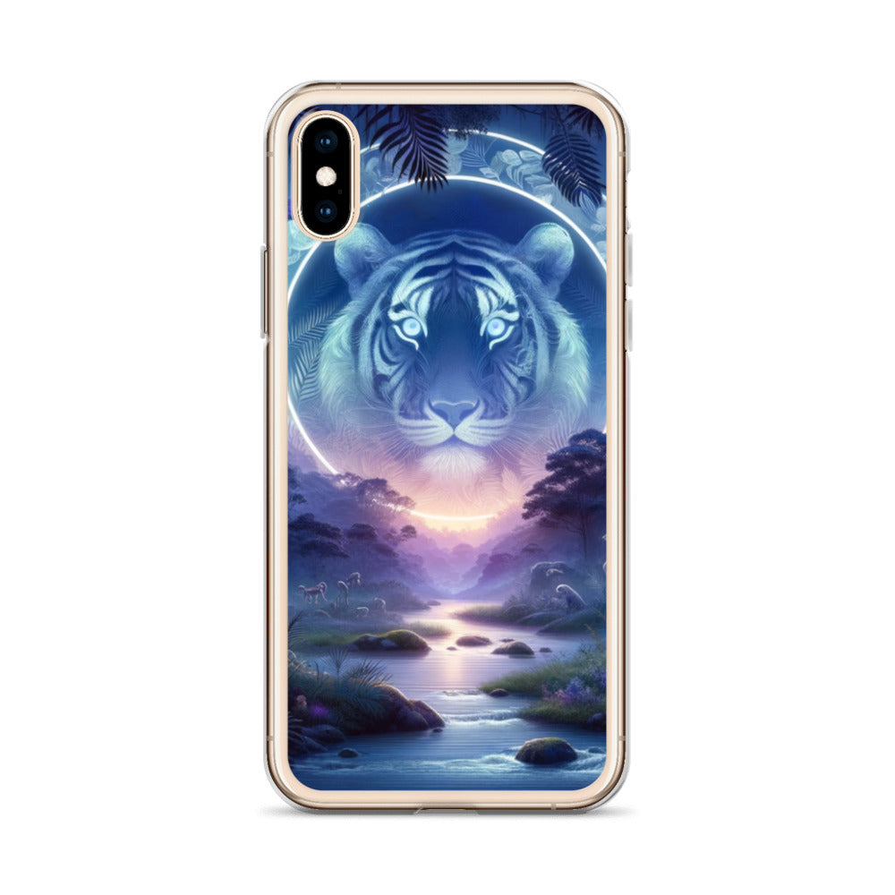 Clear iPhone Case - Mystical Twilight Tiger