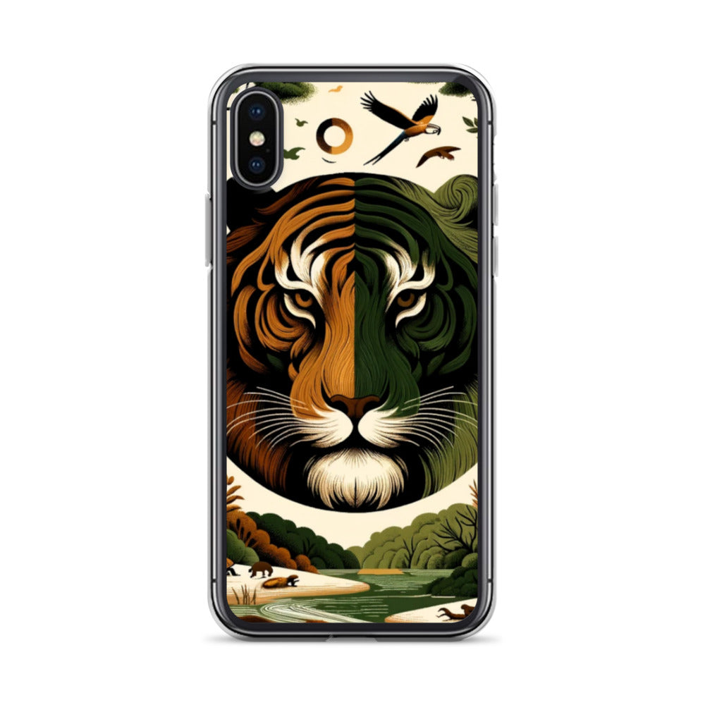 Clear iPhone Case - Earthy & Warm Tiger