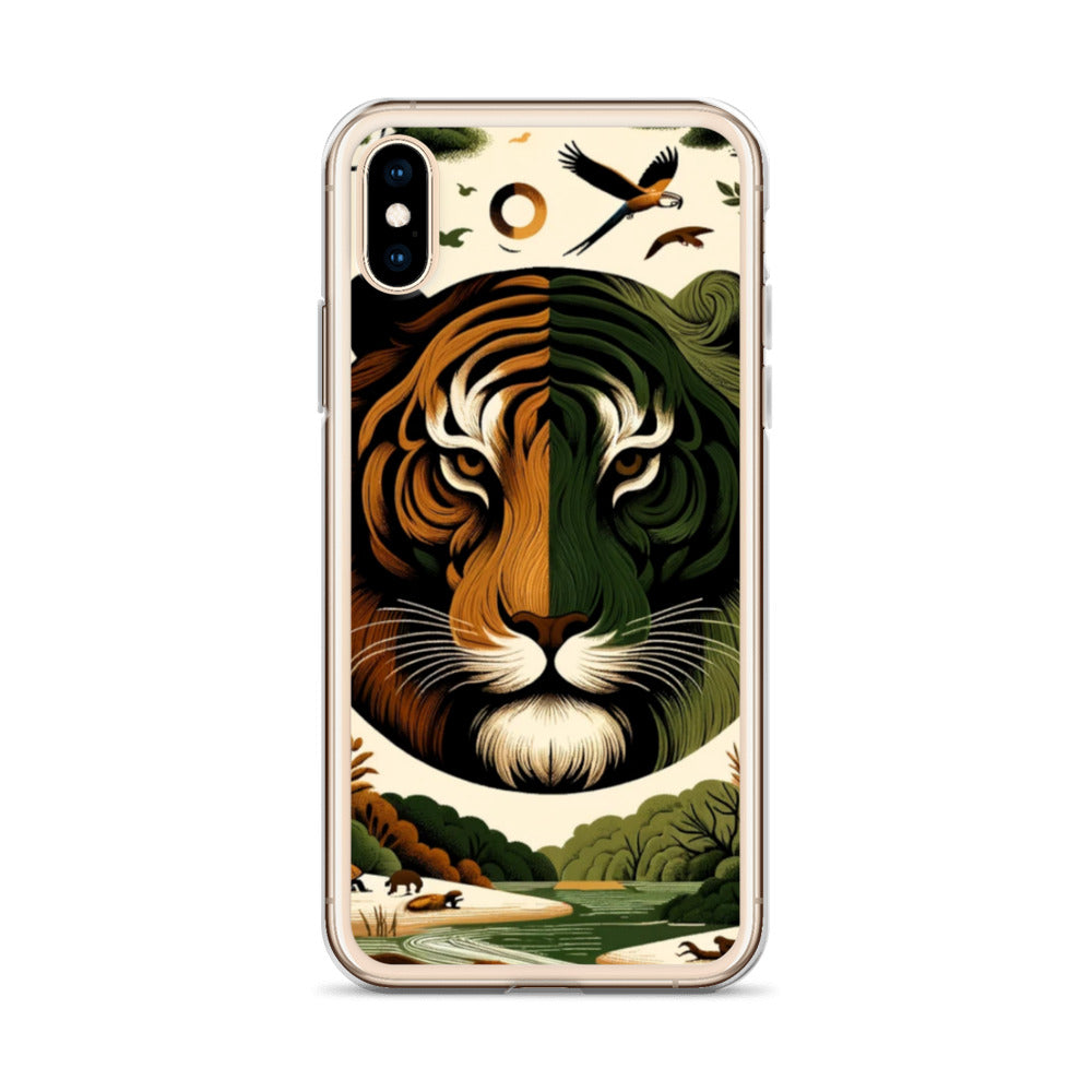 Clear iPhone Case - Earthy & Warm Tiger