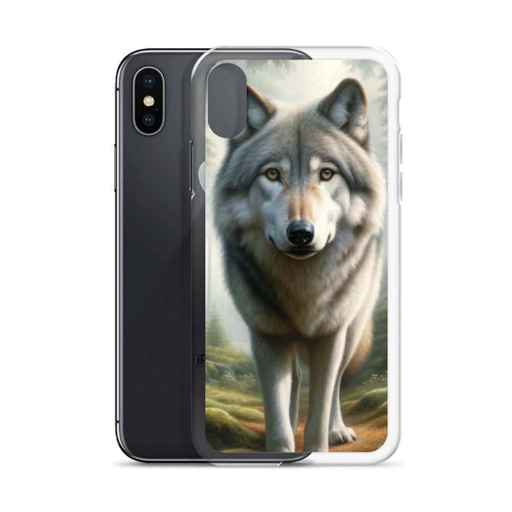 Clear iPhone Case - Forest Wolf