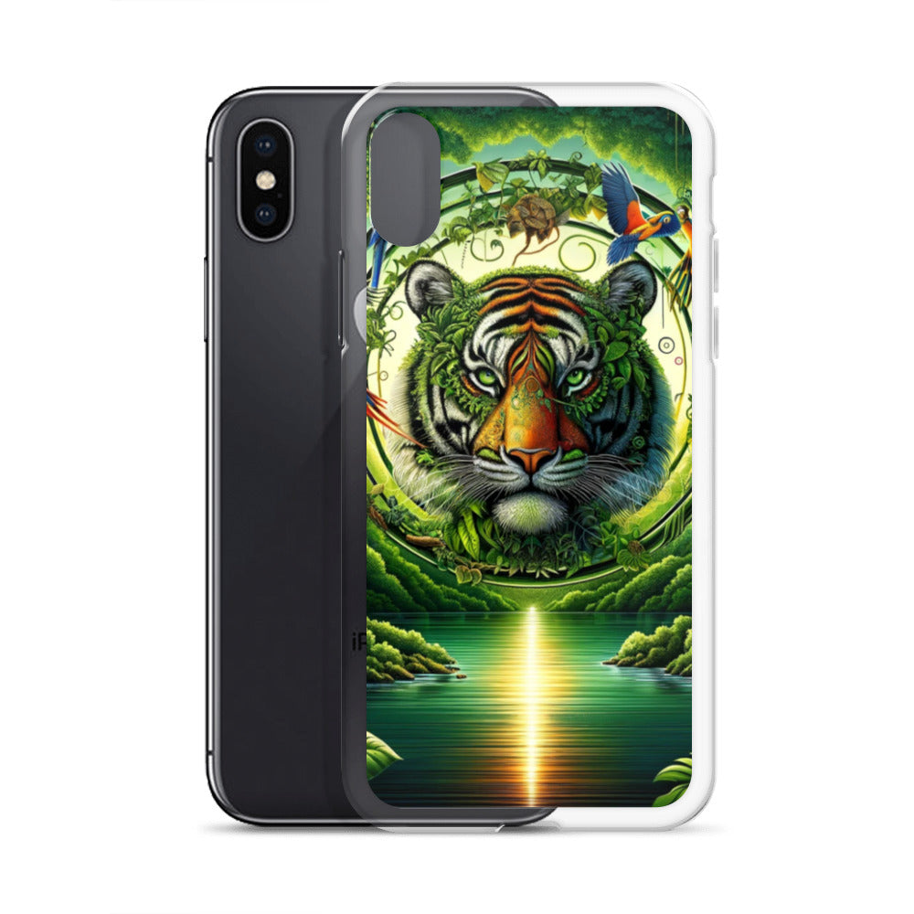 Clear iPhone Case - Vibrant & Natural Tiger