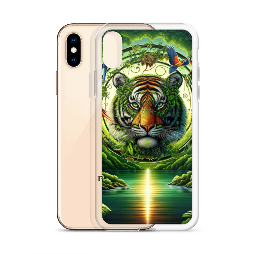 Clear iPhone Case - Vibrant & Natural Tiger
