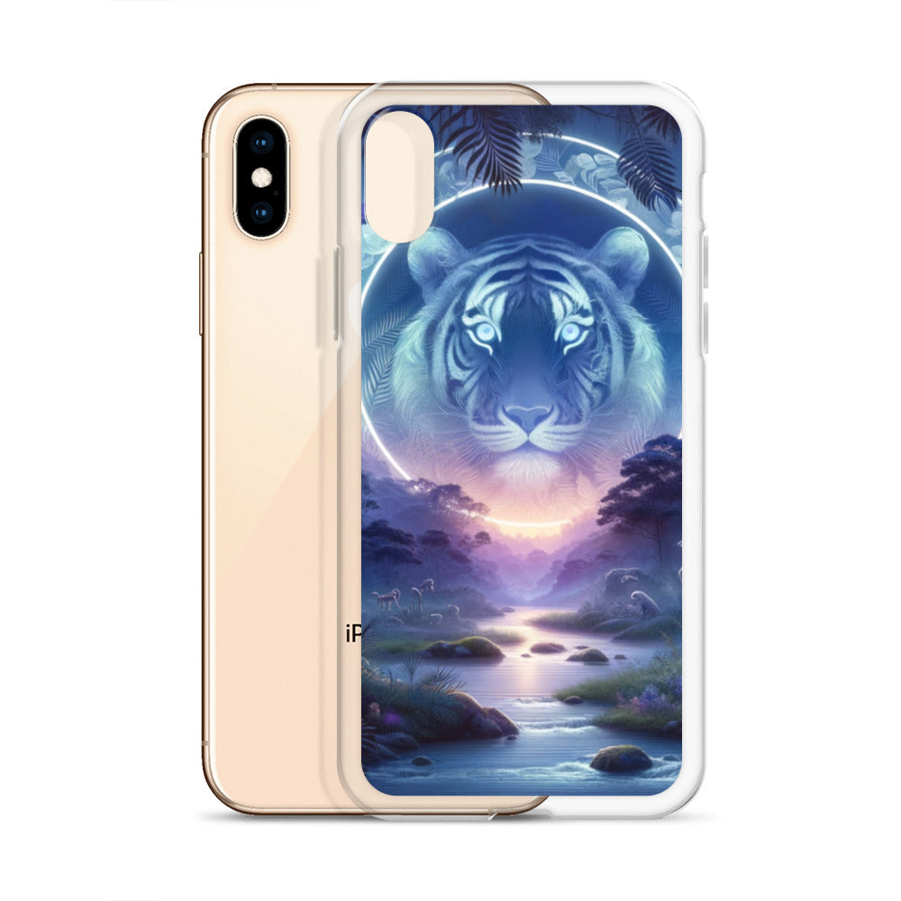 Clear iPhone Case - Mystical Twilight Tiger