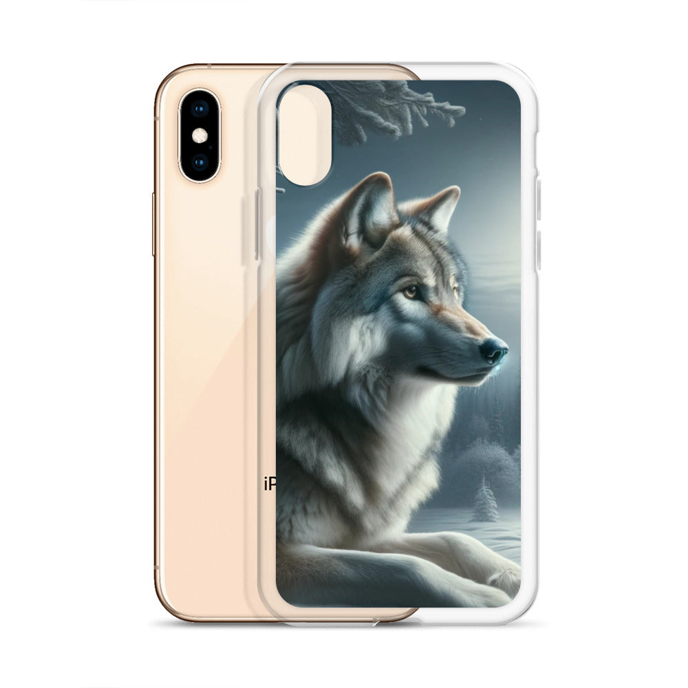 Clear iPhone Case - Wolf at Night