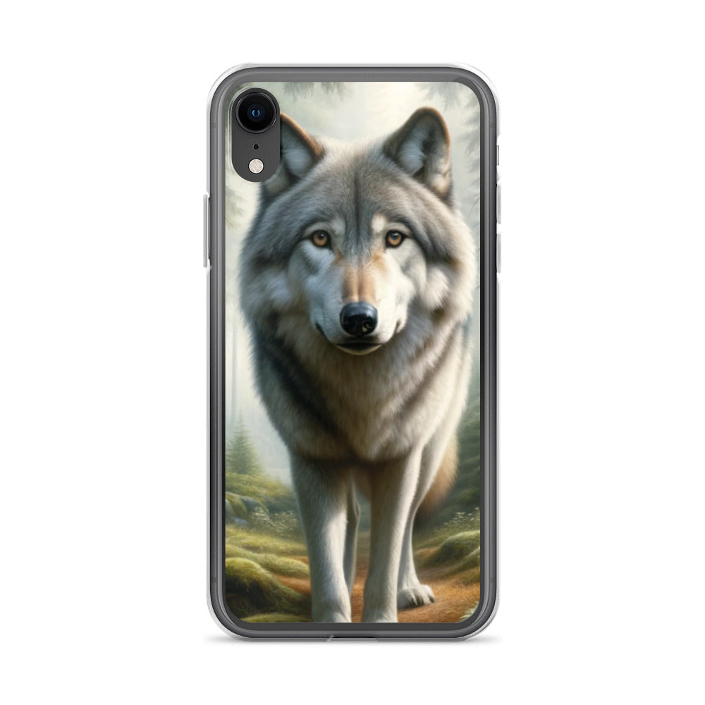 Clear iPhone Case - Forest Wolf