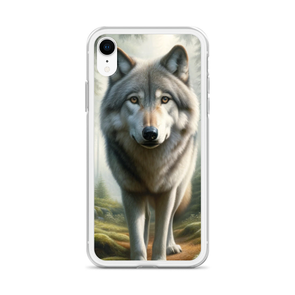 Clear iPhone Case - Forest Wolf