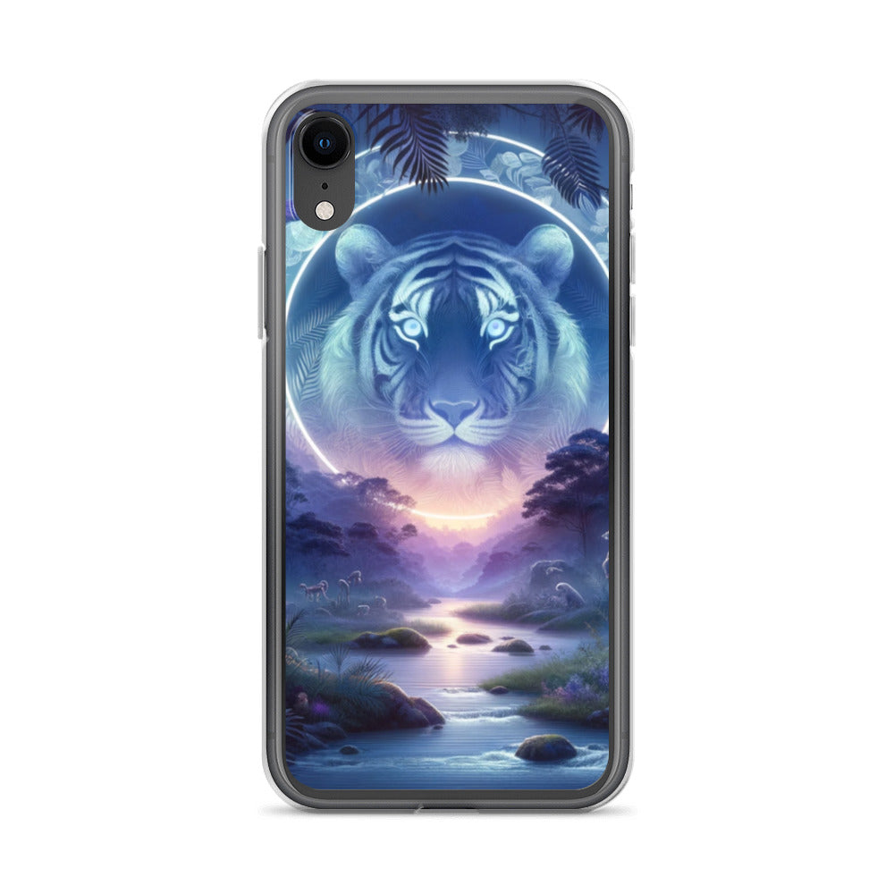 Clear iPhone Case - Mystical Twilight Tiger