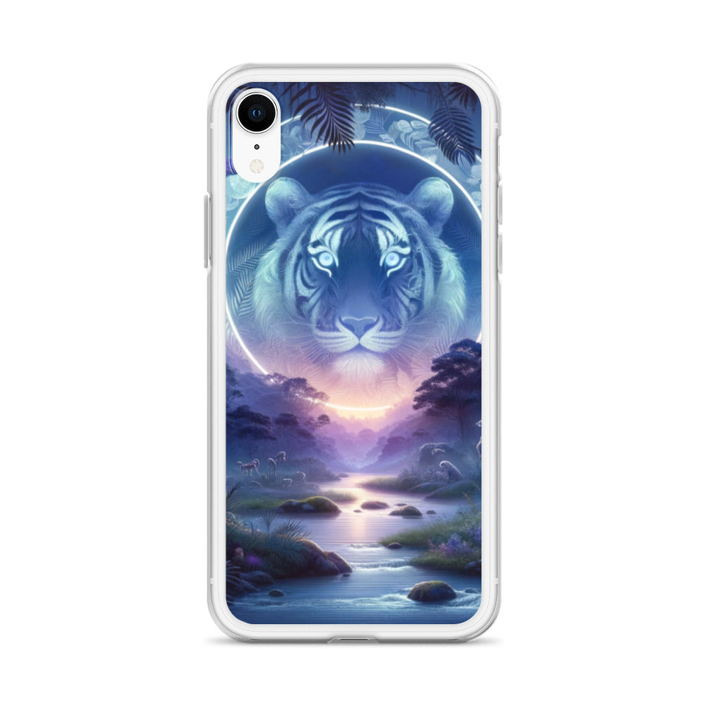 Clear iPhone Case - Mystical Twilight Tiger