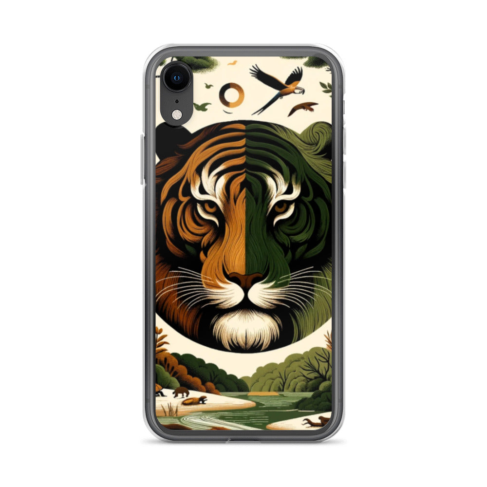 Clear iPhone Case - Earthy & Warm Tiger