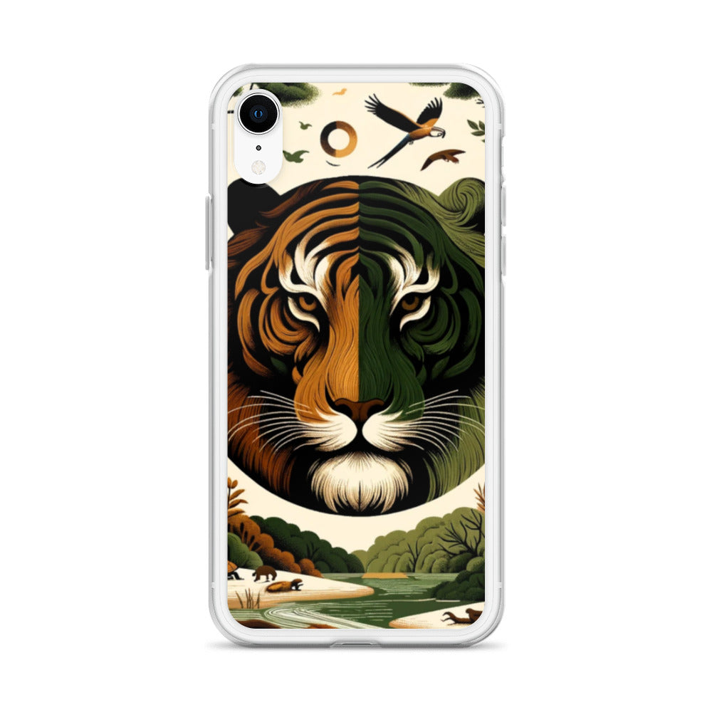 Clear iPhone Case - Earthy & Warm Tiger