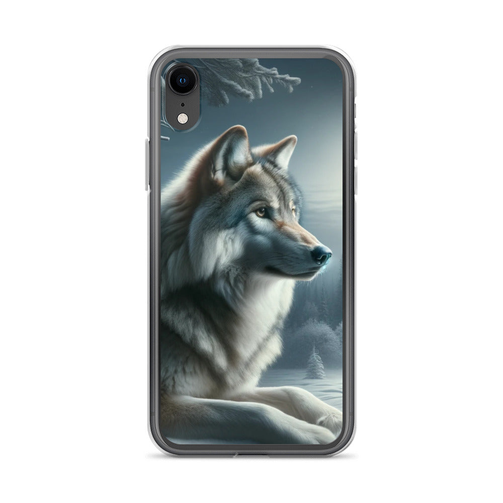 Clear iPhone Case - Wolf at Night