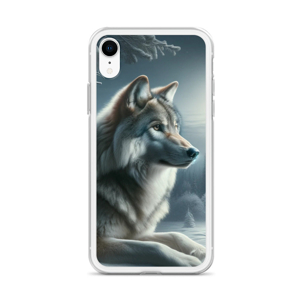 Clear iPhone Case - Wolf at Night