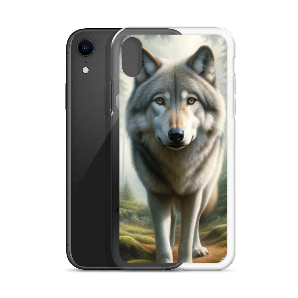 Clear iPhone Case - Forest Wolf