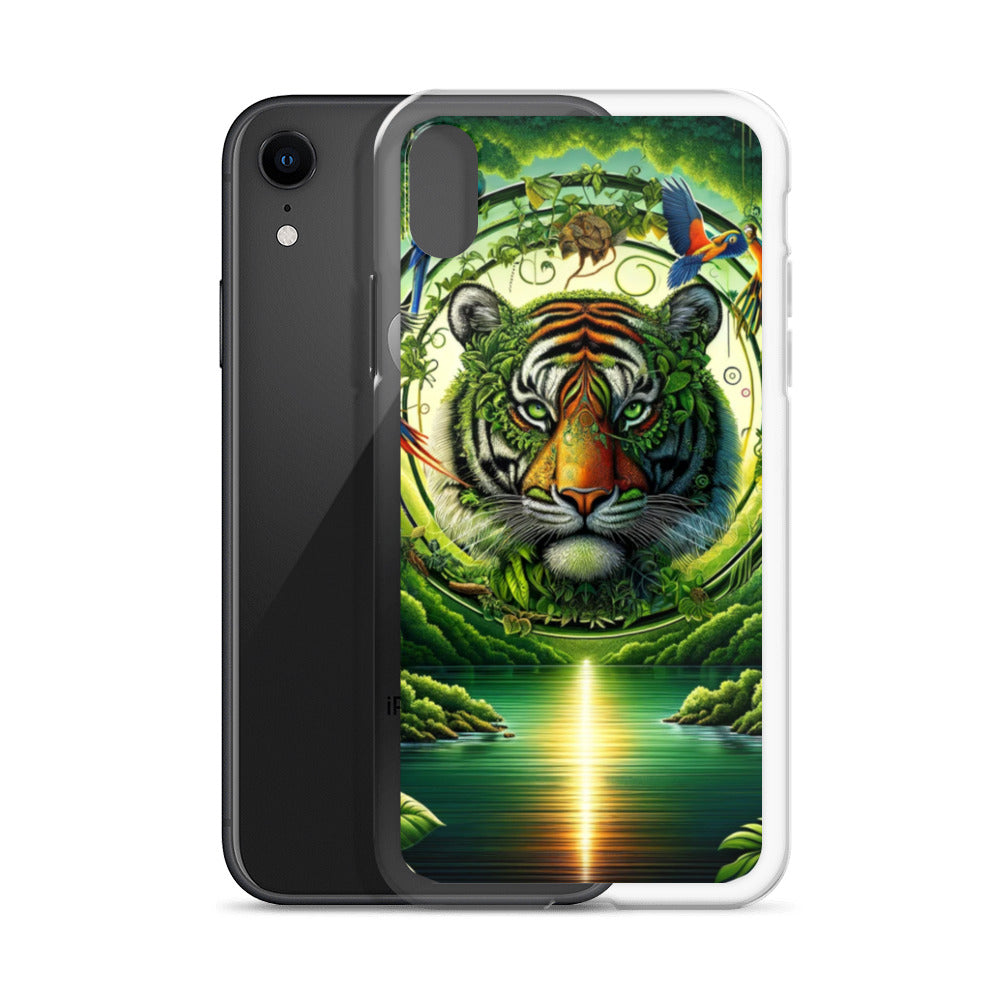 Clear iPhone Case - Vibrant & Natural Tiger