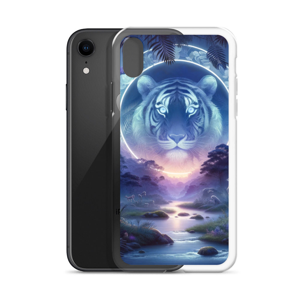 Clear iPhone Case - Mystical Twilight Tiger