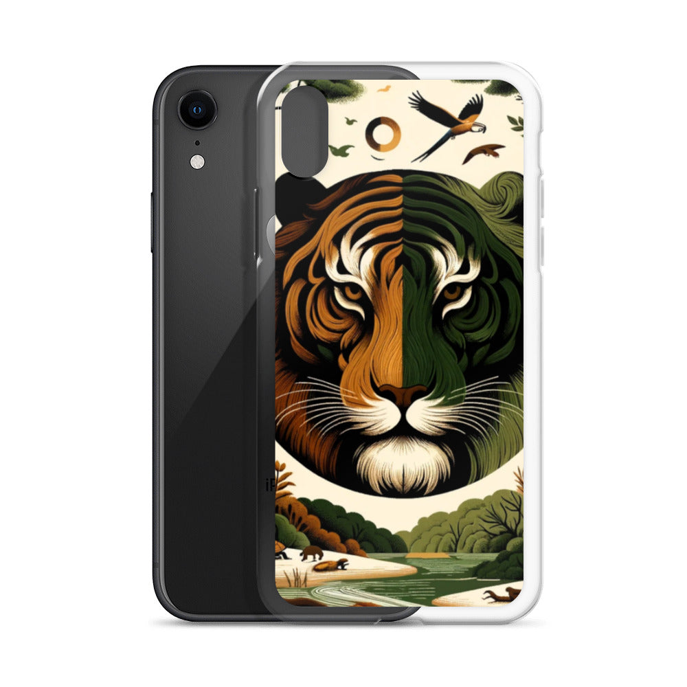 Clear iPhone Case - Earthy & Warm Tiger