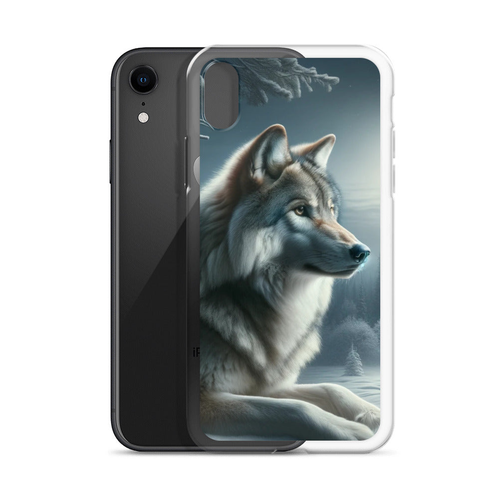Clear iPhone Case - Wolf at Night