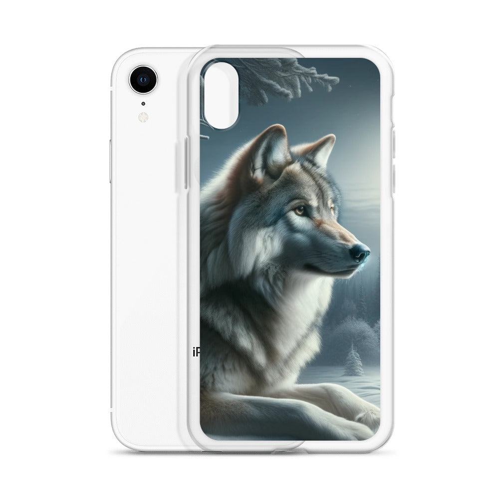 Clear iPhone Case - Wolf at Night