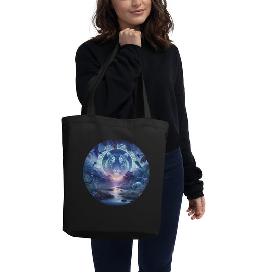 Eco Tote Bag - Mystical Twilight Tiger