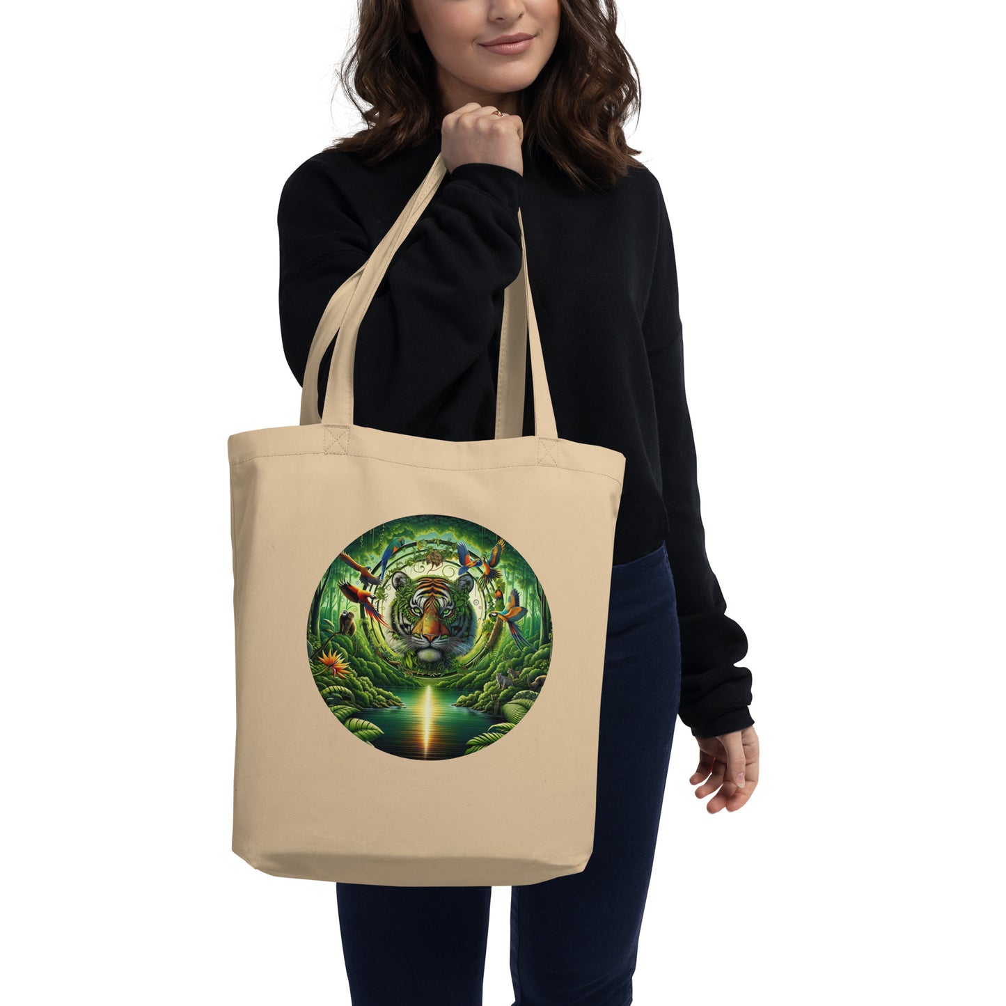 Eco Tote Bag - Vibrant & Natural Tiger