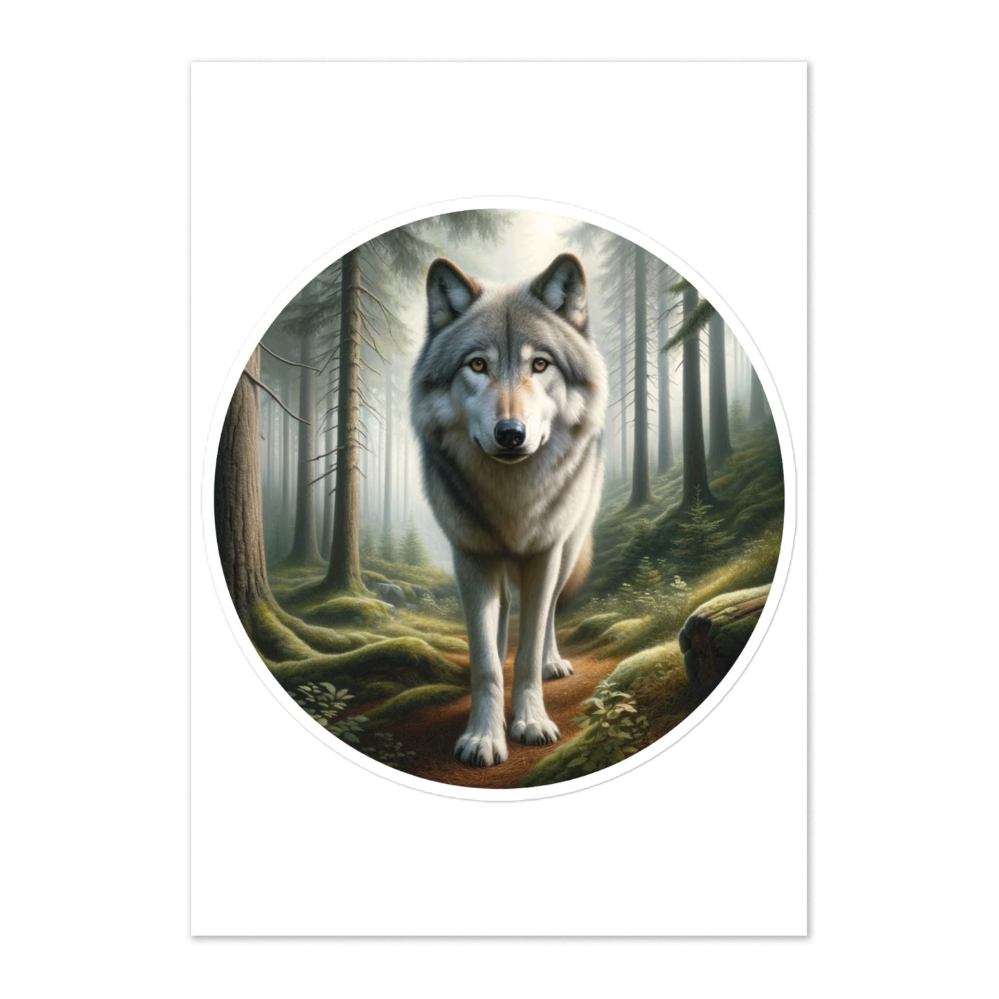 Forest Wolf Sticker Sheet
