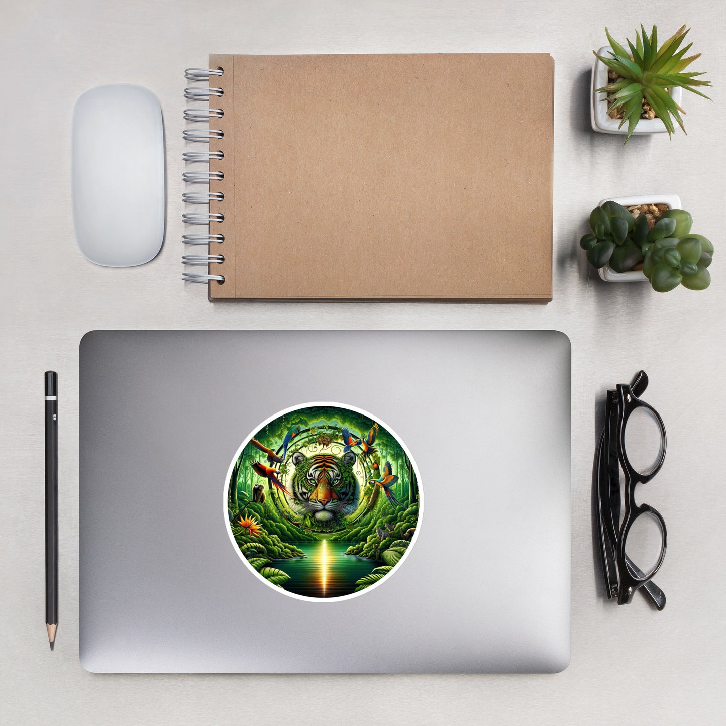Sticker - Vibrant & Natural Tiger