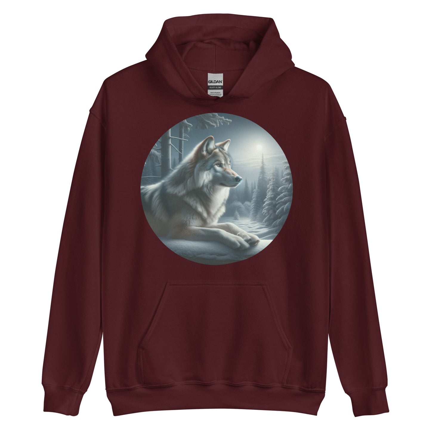 Wolf at Night Hoodie