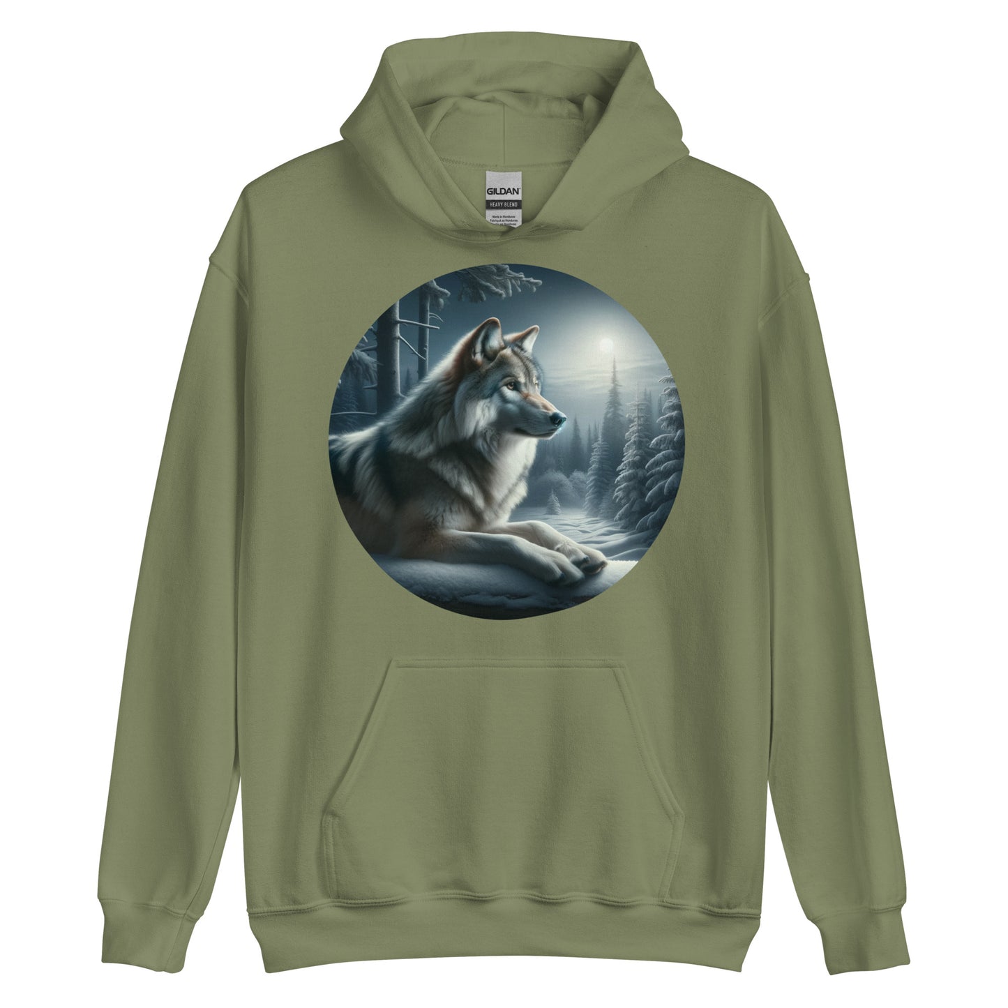 Wolf at Night Hoodie