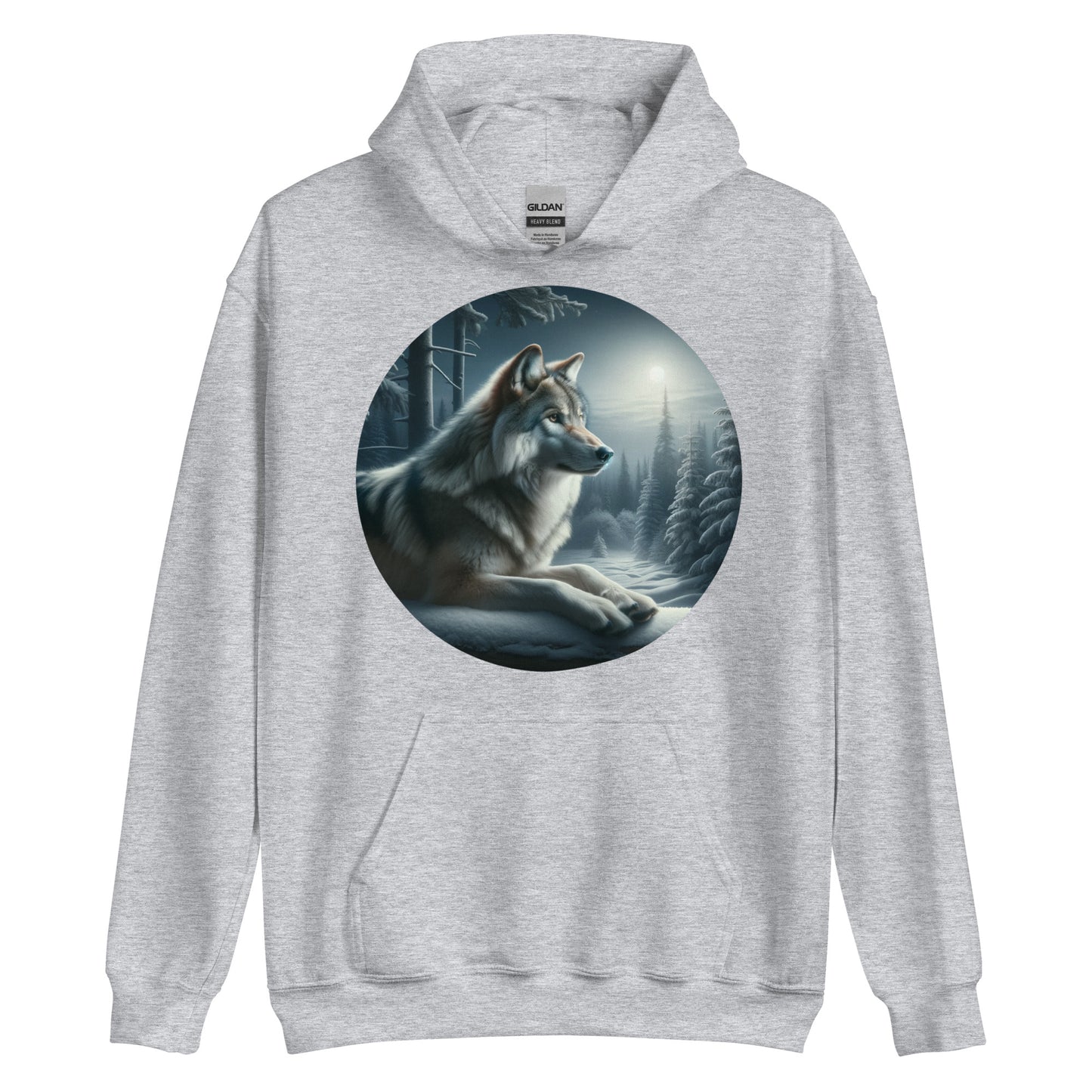 Wolf at Night Hoodie