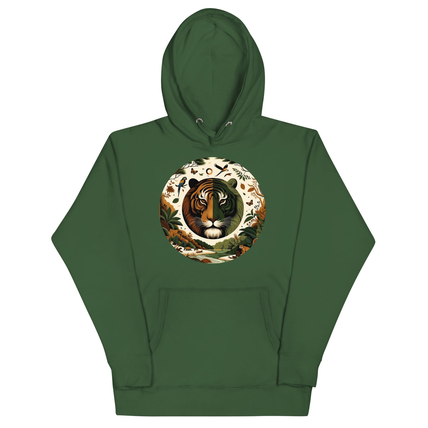 Earthy & Warm Tiger Hoodie