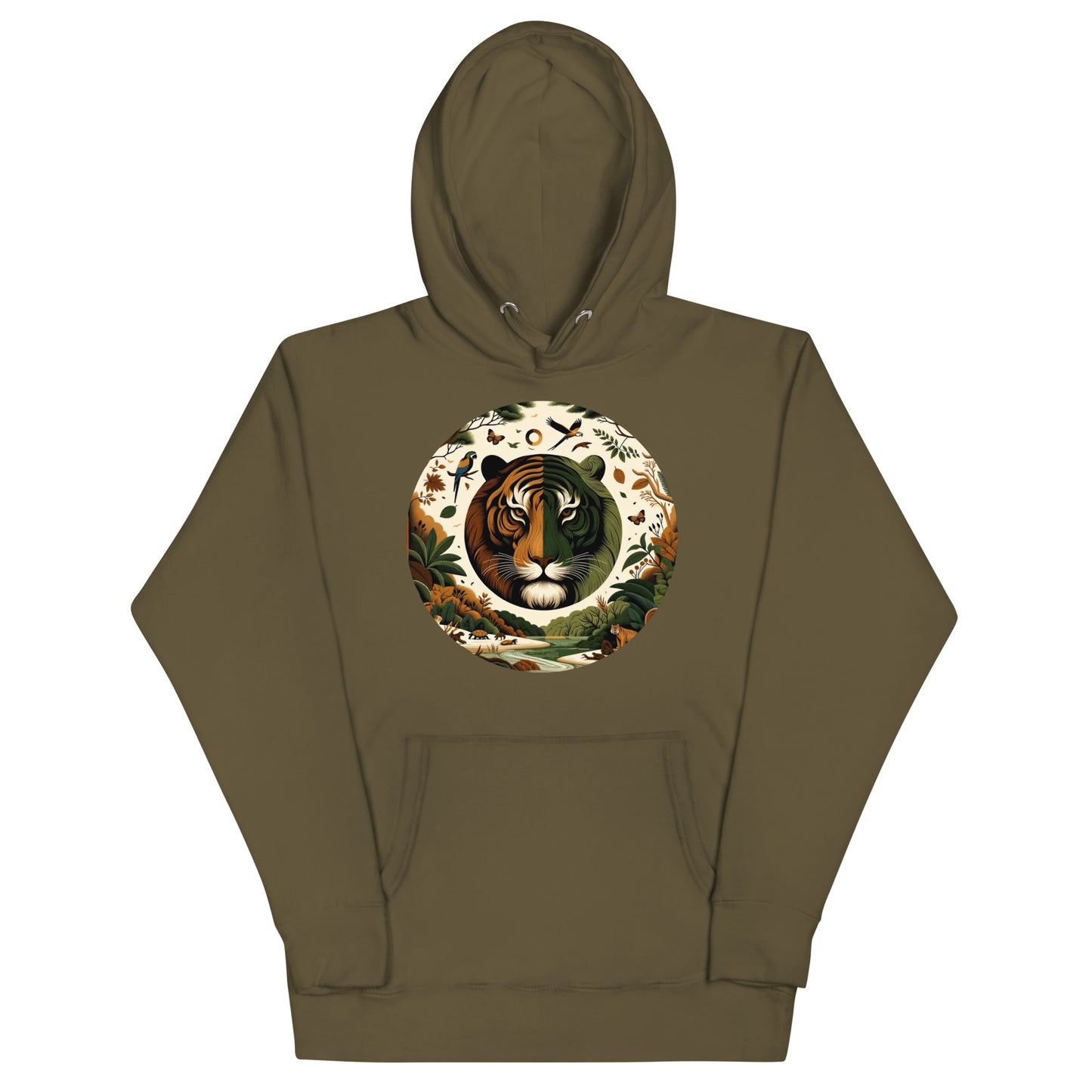 Earthy & Warm Tiger Hoodie